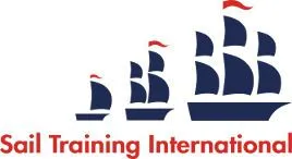 Sail Training International logo featuring three stylized sailing ships with increasing height and red flag, representing maritime training organization